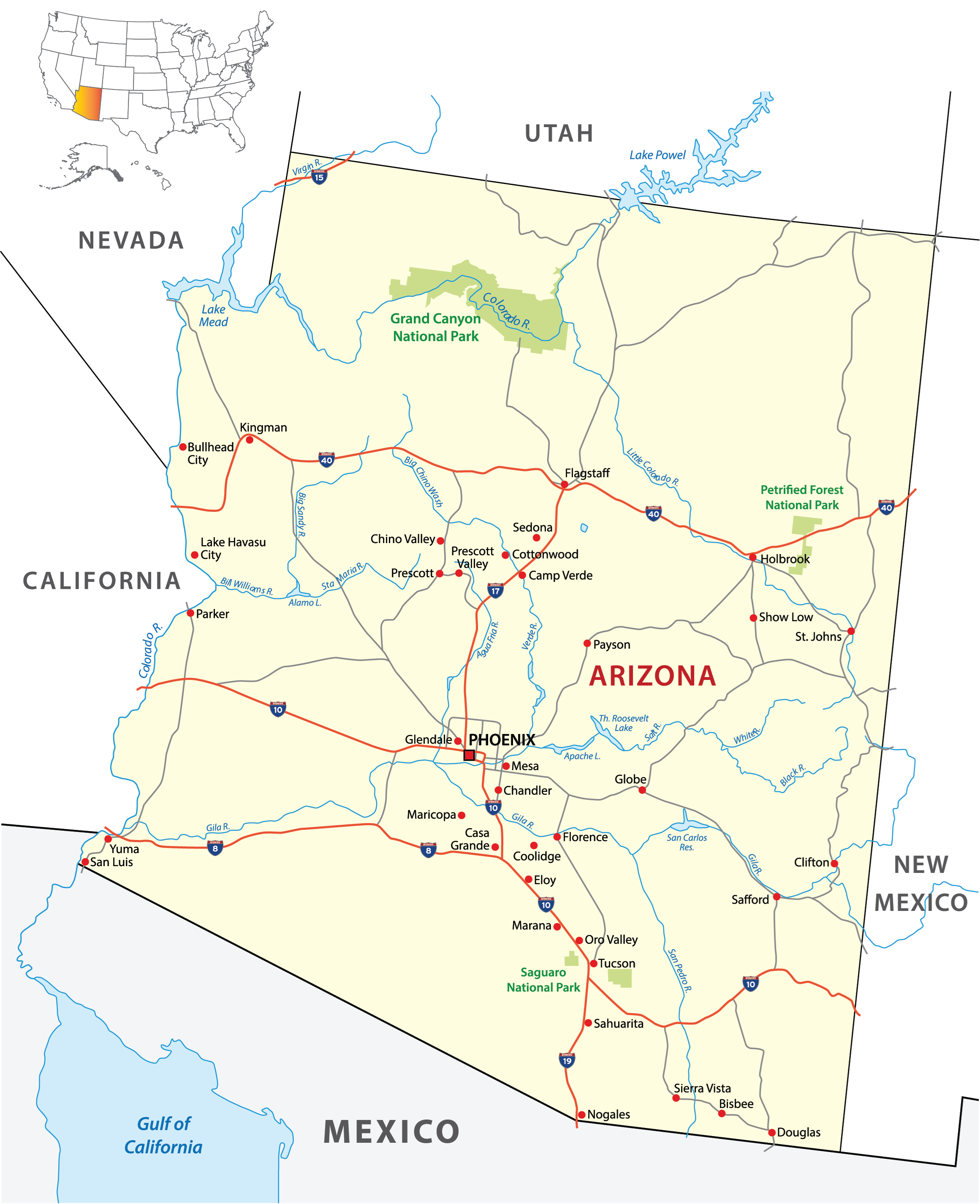 Arizona Critical Minerals and The Energy Transition map