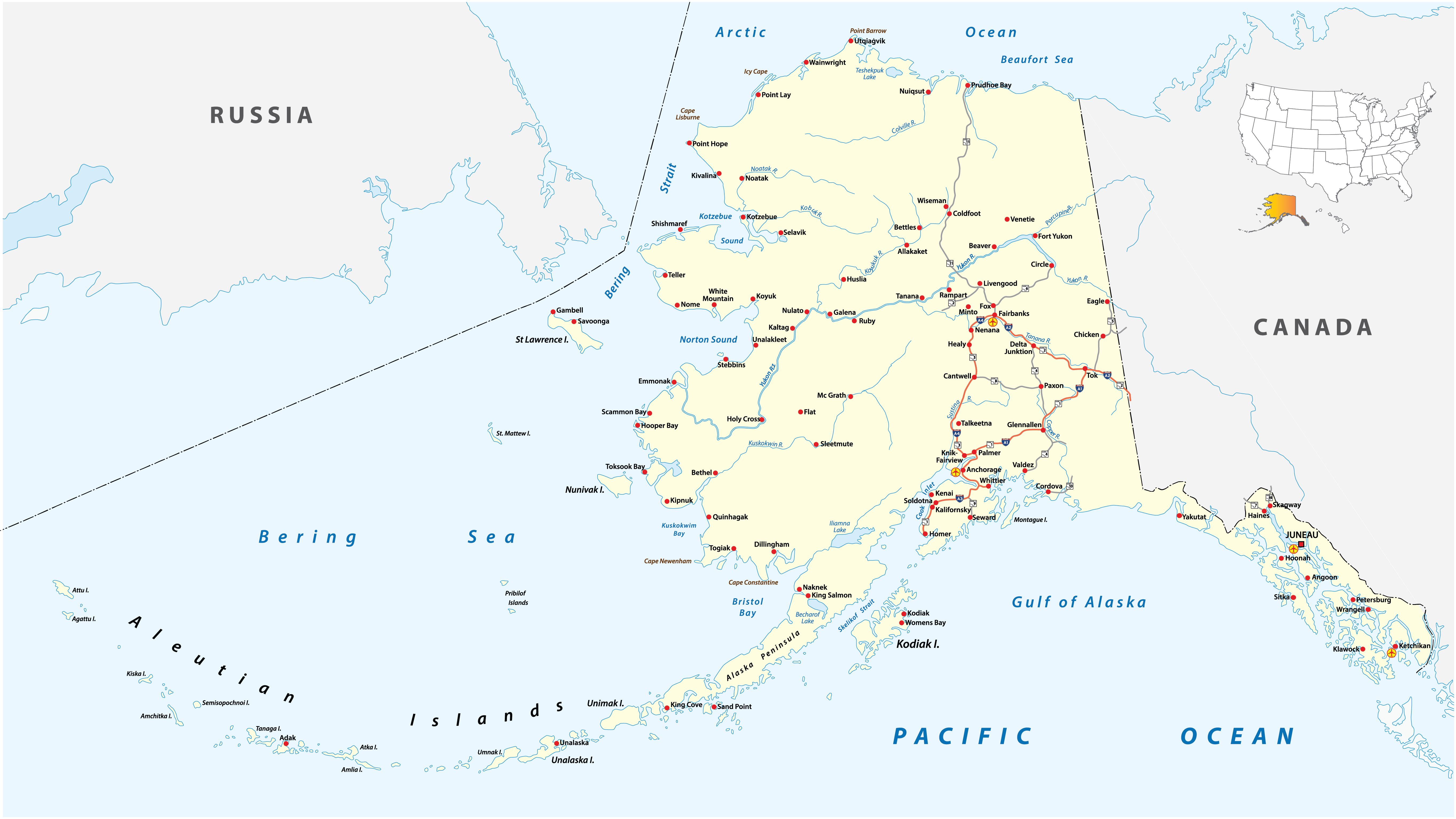 Alaska Critical Minerals and The Energy Transition map